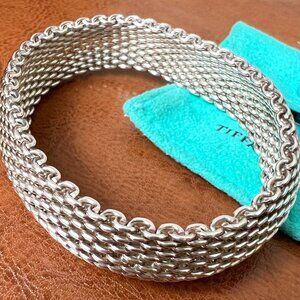 Tiffany Sterling Silver Mesh Bracelet One week only $199!!!